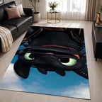 Toothless How To Train Your Dragon 11 Area Rug - How To Train Your Dragon Floor Mat