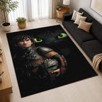 Toothless and Hiccup How To Train Your Dragon Area Rug - How To Train Your Dragon Floor Mat 2