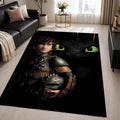 Toothless and Hiccup How To Train Your Dragon Area Rug - How To Train Your Dragon Floor Mat