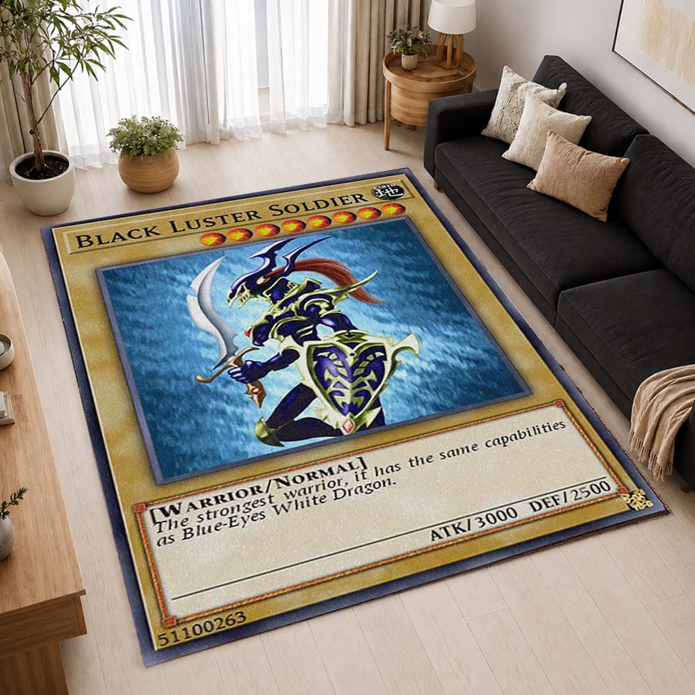 Tournament Black Luster Soldier Area Rug - Yu-Gi-Oh Floor Mat 2