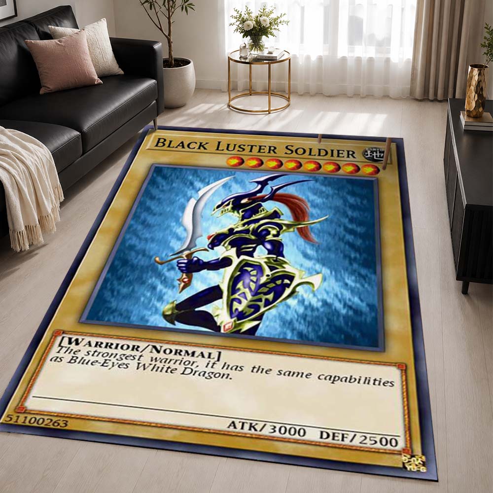 Tournament Black Luster Soldier Area Rug - Yu-Gi-Oh Floor Mat