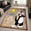 Tweety And Sylvester Looney Tunes 03 Area Rug - Looney Tunes Floor Mat