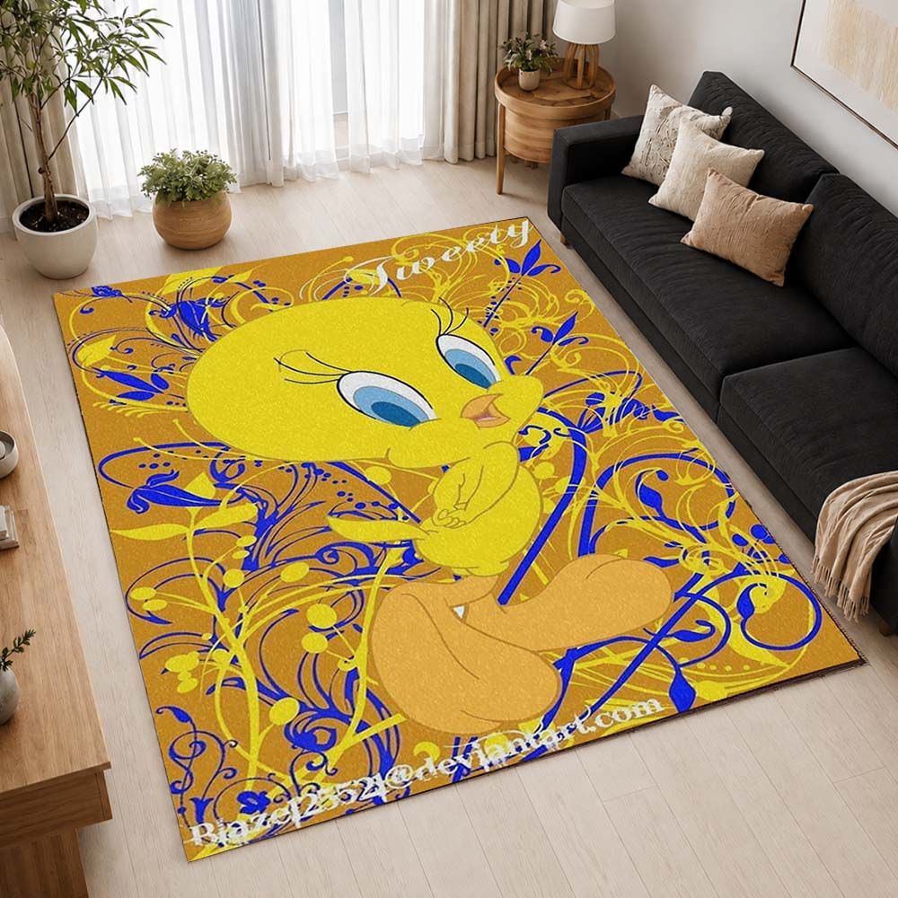 Tweety Bird Looney Tunes 02 Area Rug - Looney Tunes Floor Mat 2