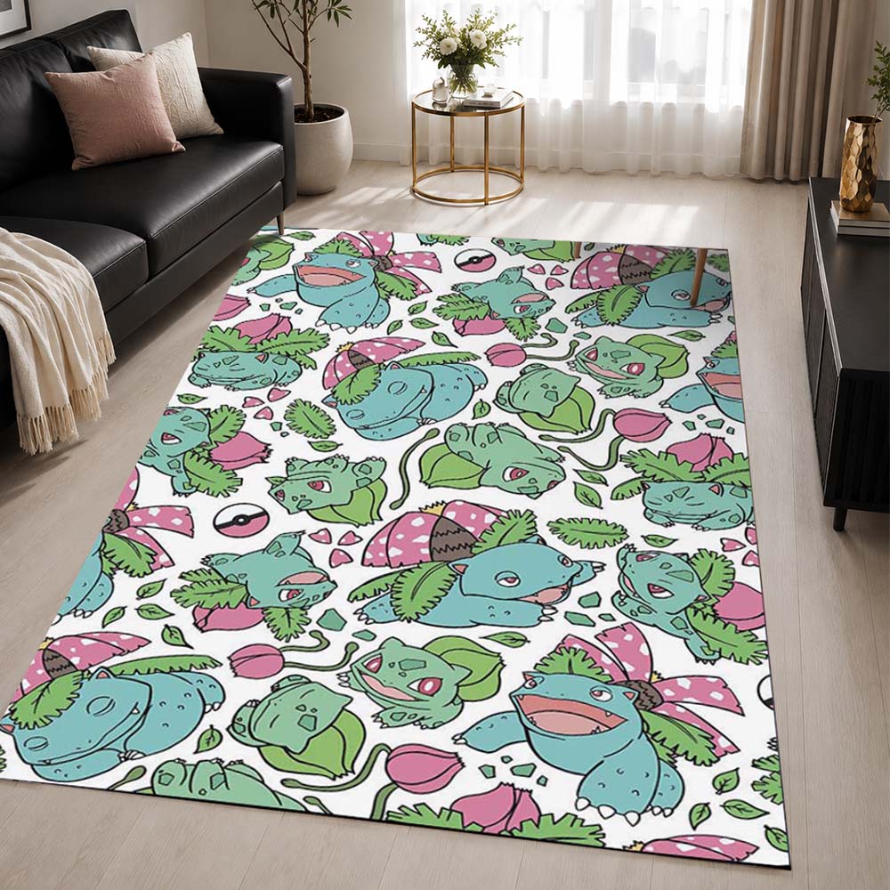 Venusaur Ivysaur Bulbasaur Pokemon Area Rug - Pokemon Floor Mat
