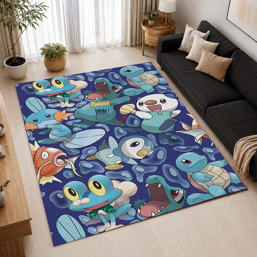 Water Pokemon Type 1 Area Rug - Pokemon Floor Mat 2