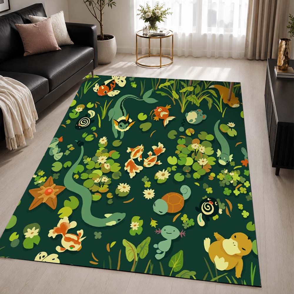 Water Pokemon Type 3 Area Rug - Pokemon Floor Mat