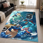 Water Pokemon Type 4 Area Rug - Pokemon Floor Mat