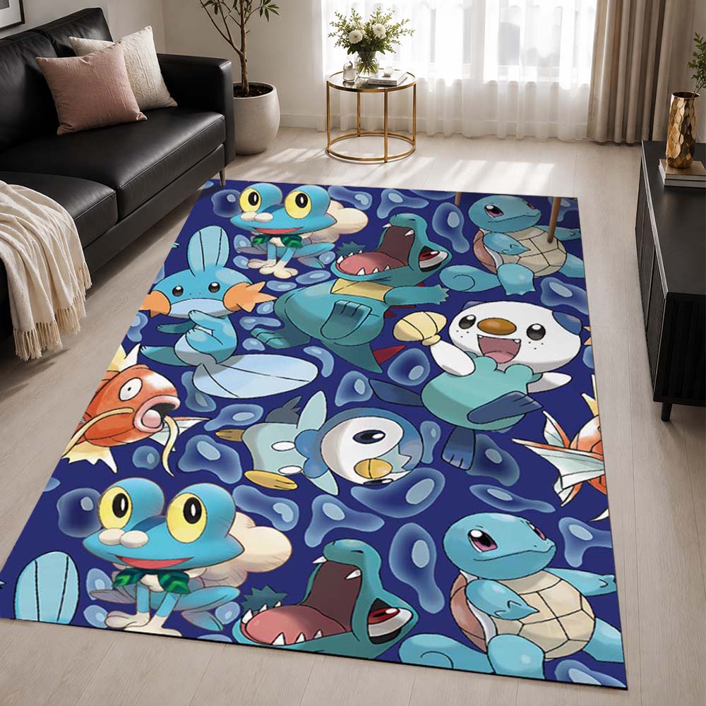 Water Pokemon Type 1 Area Rug - Pokemon Floor Mat