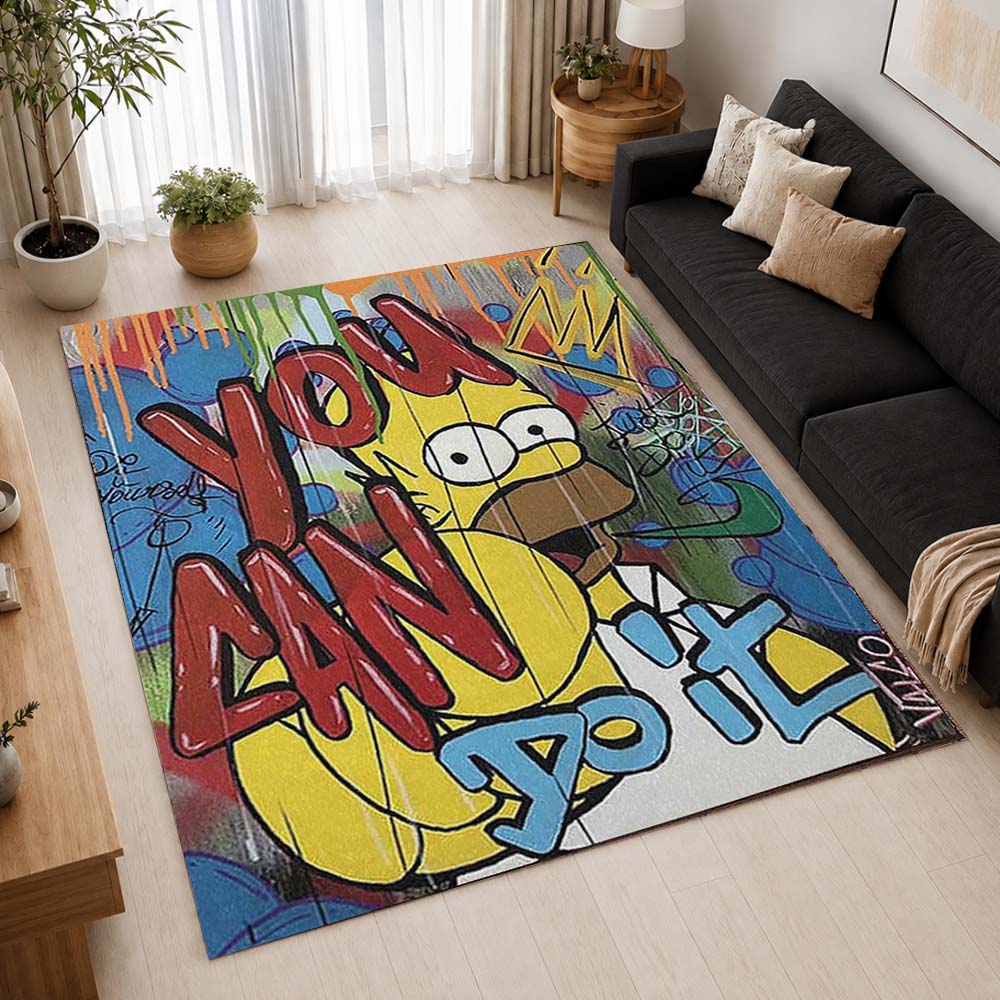 You Cant Do It Homer Simpson Area Rug - The Simpsons Floor Mat 2