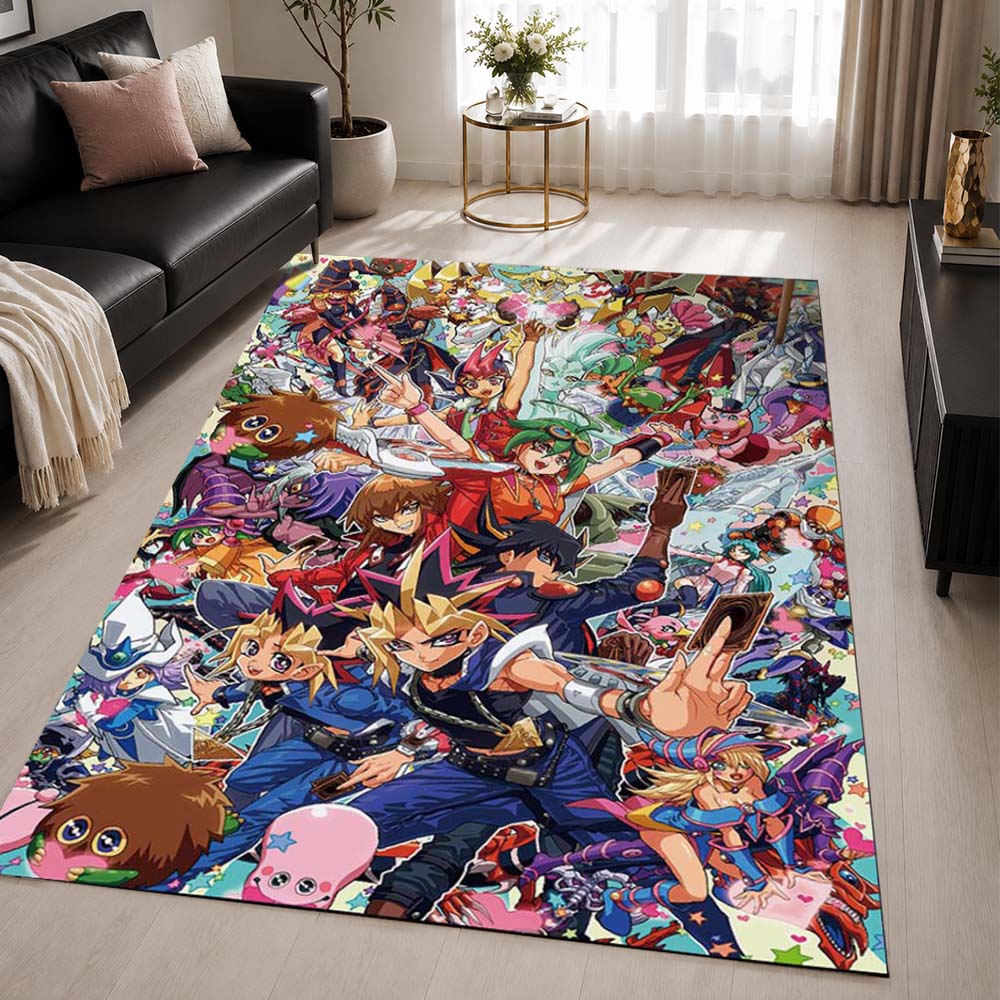 Yu-Gi-Oh All Characters 12 Area Rug - Yu-Gi-Oh Floor Mat