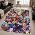 Yu-Gi-Oh All Characters 12 Area Rug - Yu-Gi-Oh Floor Mat