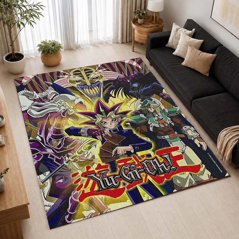 Yu-Gi-Oh Characters 02 Area Rug - Yu-Gi-Oh Floor Mat 2