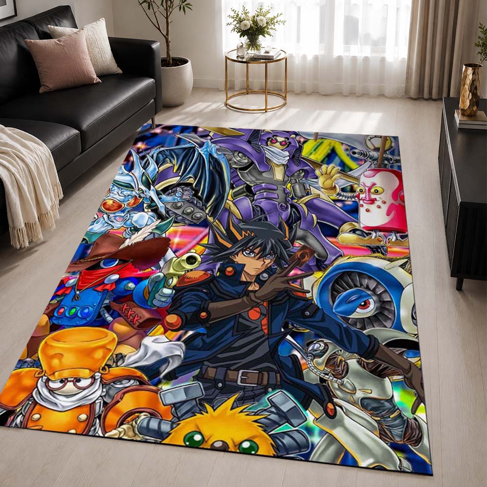 Yu-Gi-Oh Characters 1 Area Rug - Yu-Gi-Oh Floor Mat