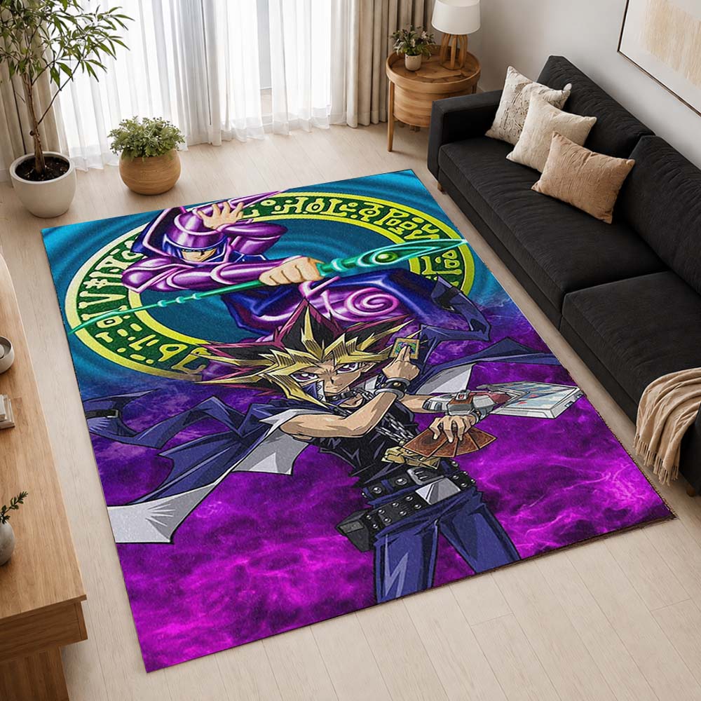 Yugi Muto and Dark Magician Yu-Gi-Oh Area Rug - Anime Floor Mat 2