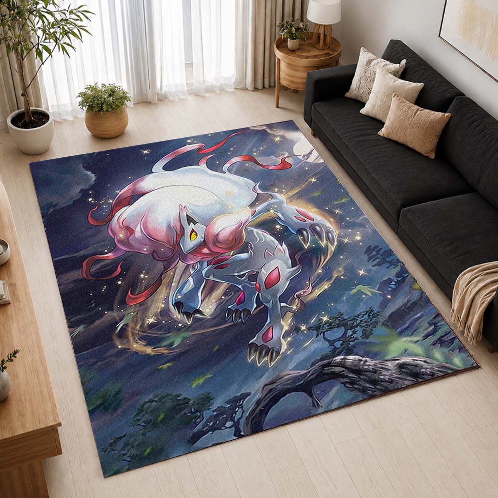 Hisuian Zorua and Zoroark Pokemon Area Rug - Pokemon Floor Mat 2